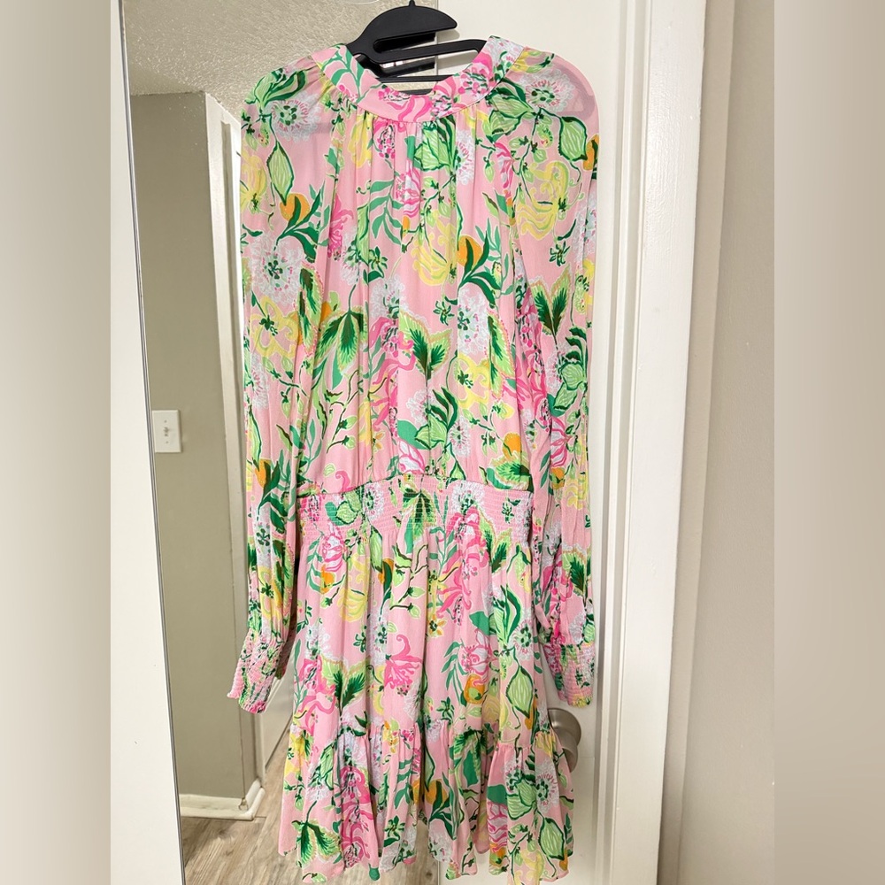 Lilly Pulitzer Pink Floral Dress NWOT